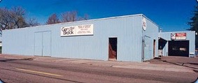 Photograph of original Ger-Brock automotive building